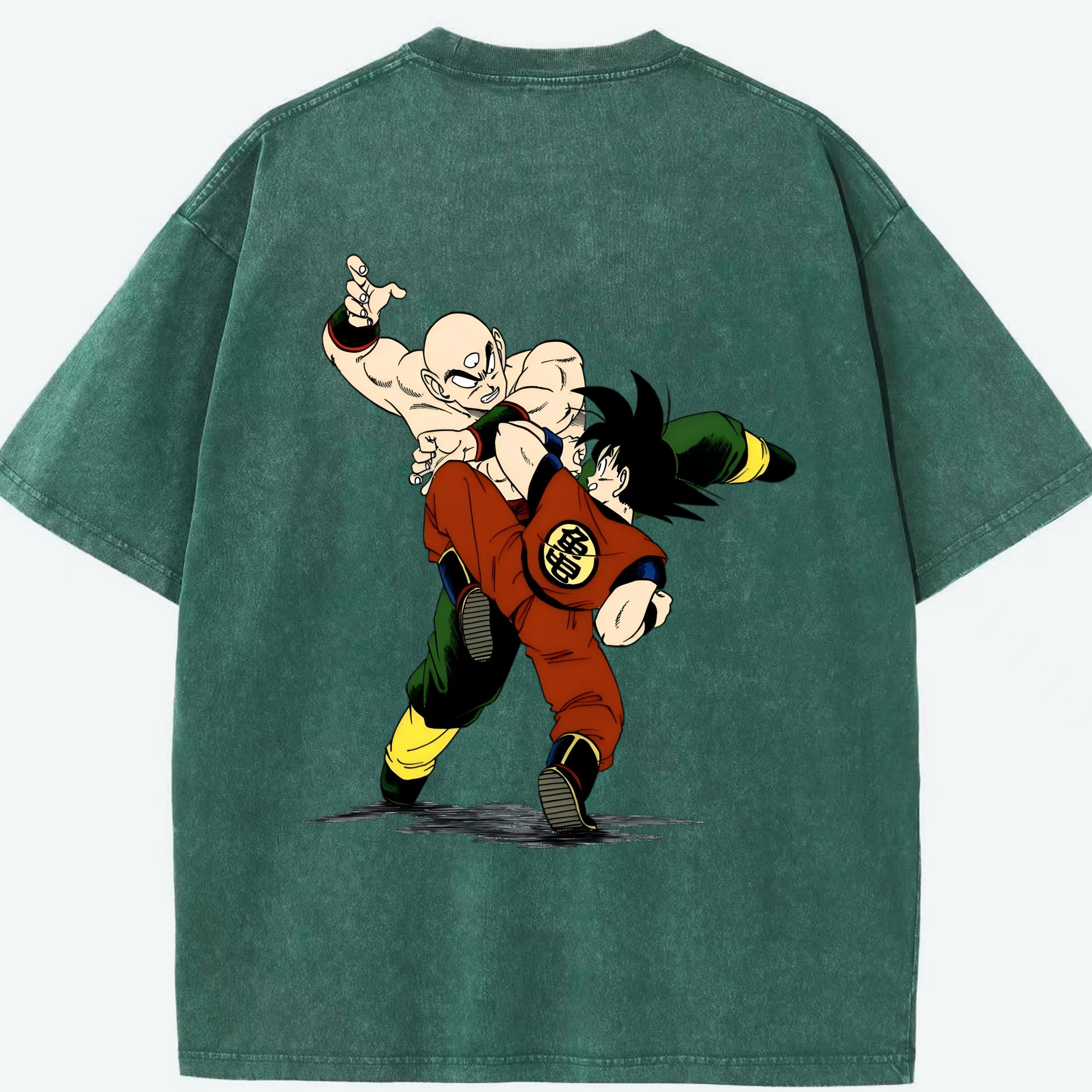 （画像用） ドラゴンボール DRAGON BALL 綿100% ヴィンテージ風 半袖Tシャツ（背面プリント）